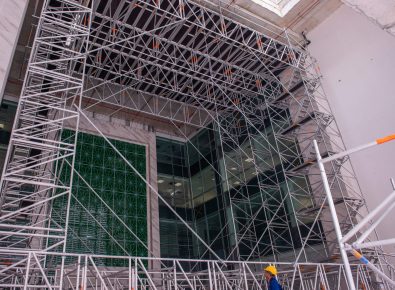 Aluminium scaffolding