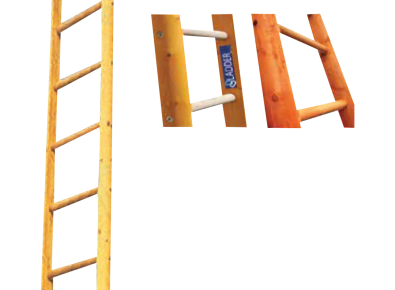 Wooden Pole Ladder